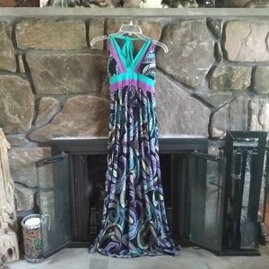 Candies paisley halter maxi dress medium